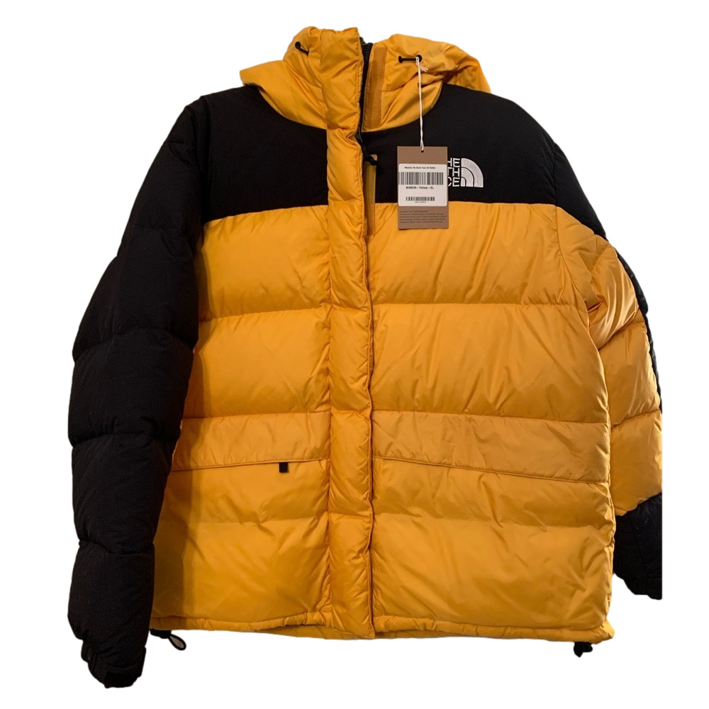 NWT North Face Himalayan parka coat 550 yellow gold black retro women’s xl